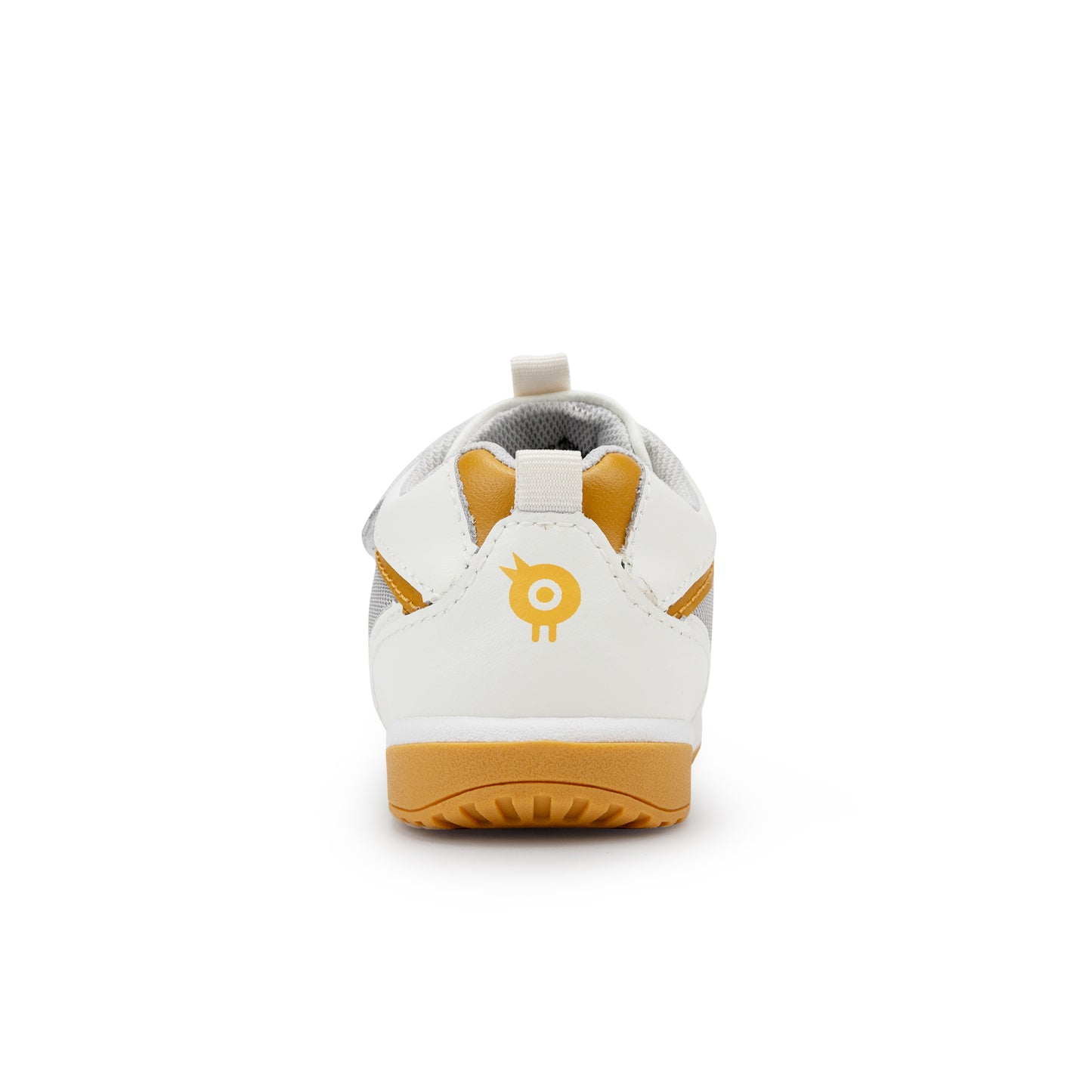 Old Soles 2107 Sonar kids leather sneaker in Yema and White with perforated detail