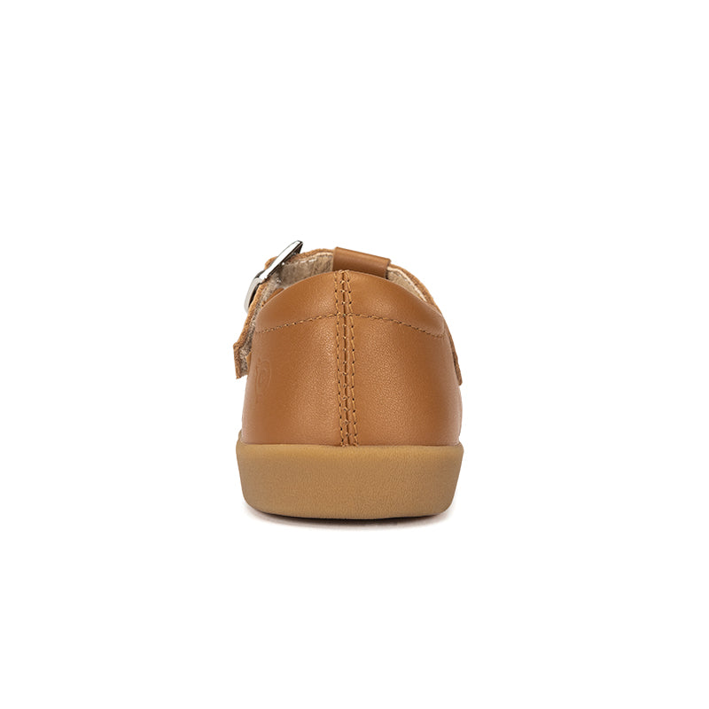 Old Soles 5011 Royal Shoe kids leather shoe in Tan with classic detail