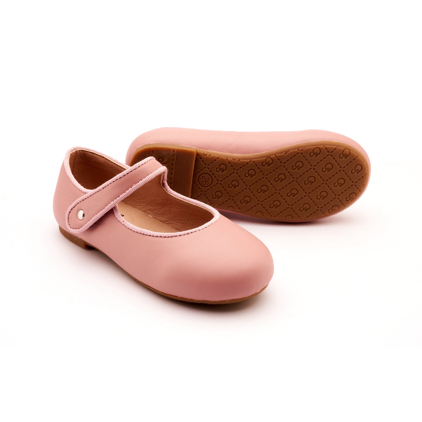 Old Soles 803 Lady Jane kids leather flat with ballet detail