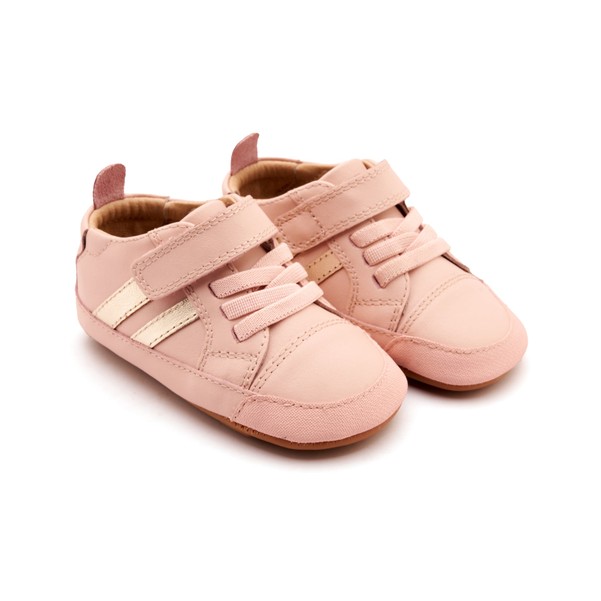 Old Soles 0049RT Low Roller Shoe baby leather shoe in Dalia and Gold with classic detail