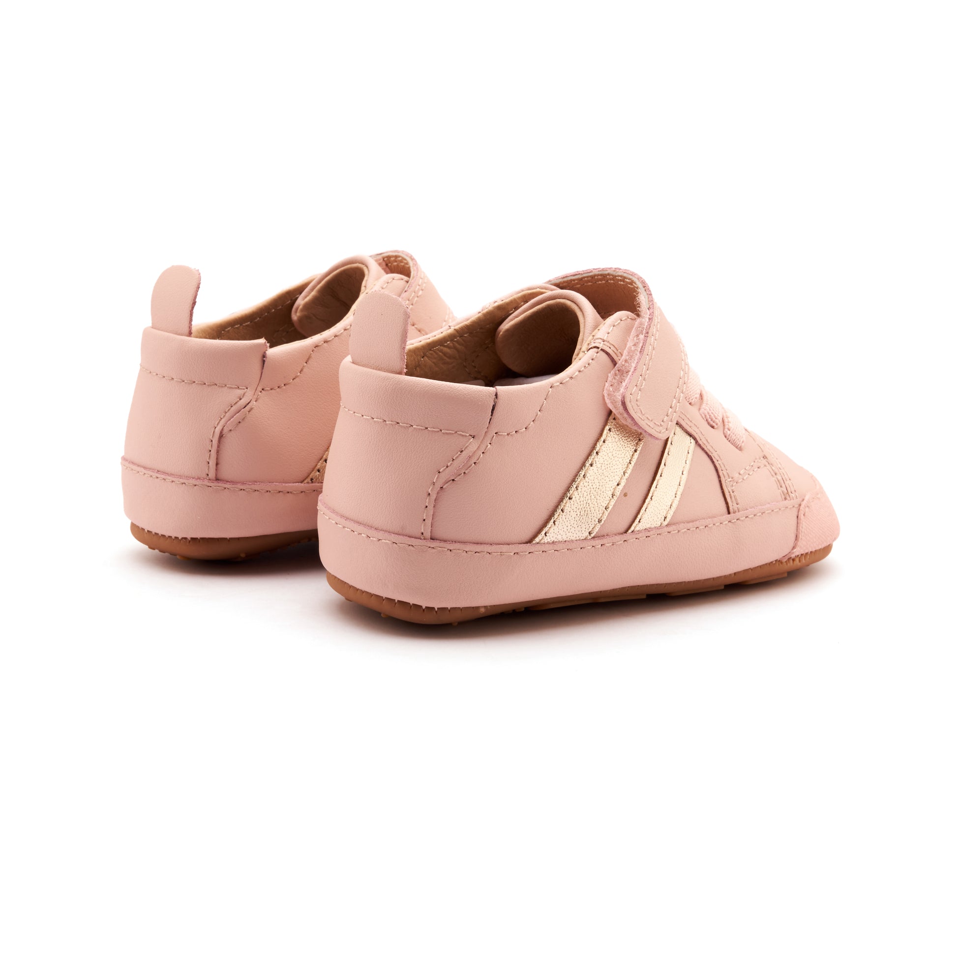 Old Soles 0049RT Low Roller Shoe baby leather shoe in Dalia and Gold with classic detail