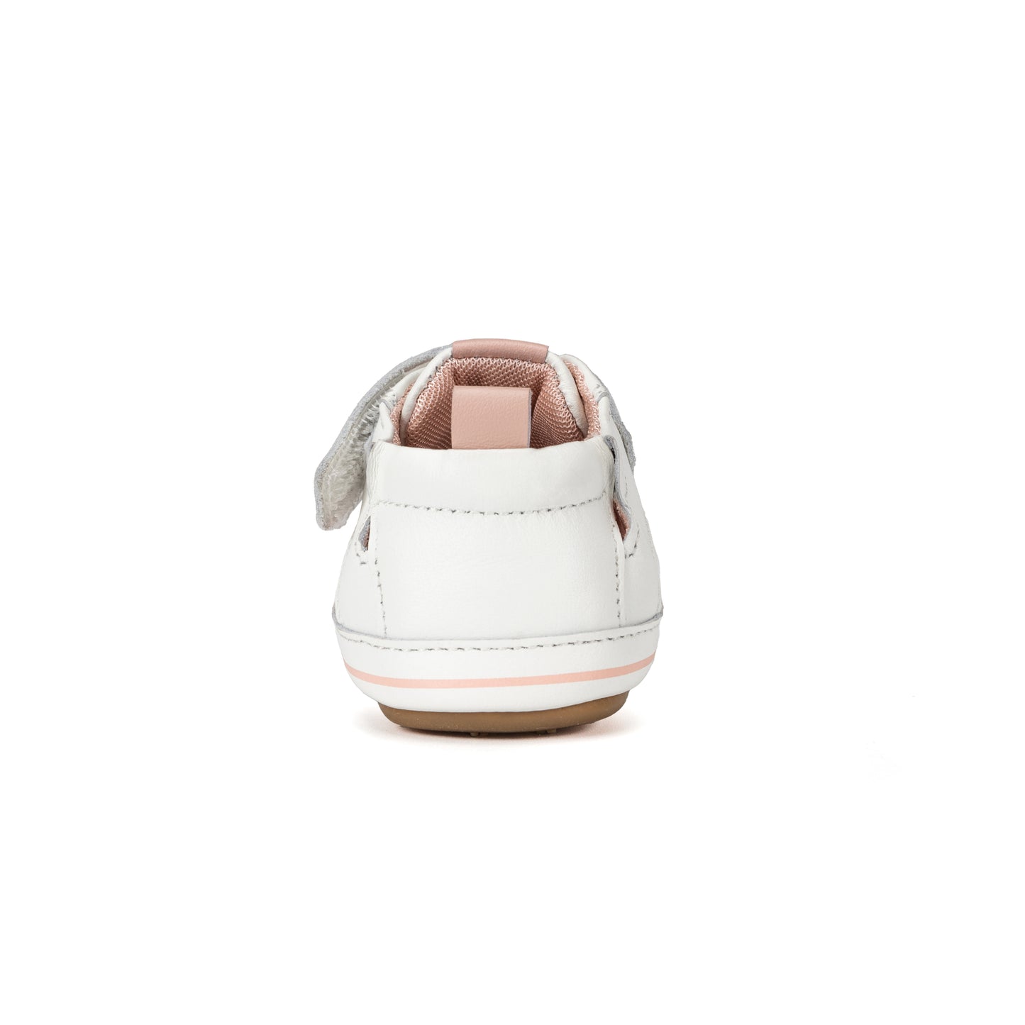 Old Soles 0078RT Meshy baby leather shoe in Snow and Powder Pink with mesh detail