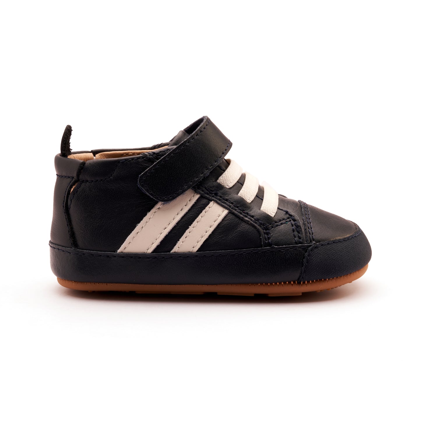 Old Soles 066RT High Roller baby leather shoe in Marino and Sporco with classic detail