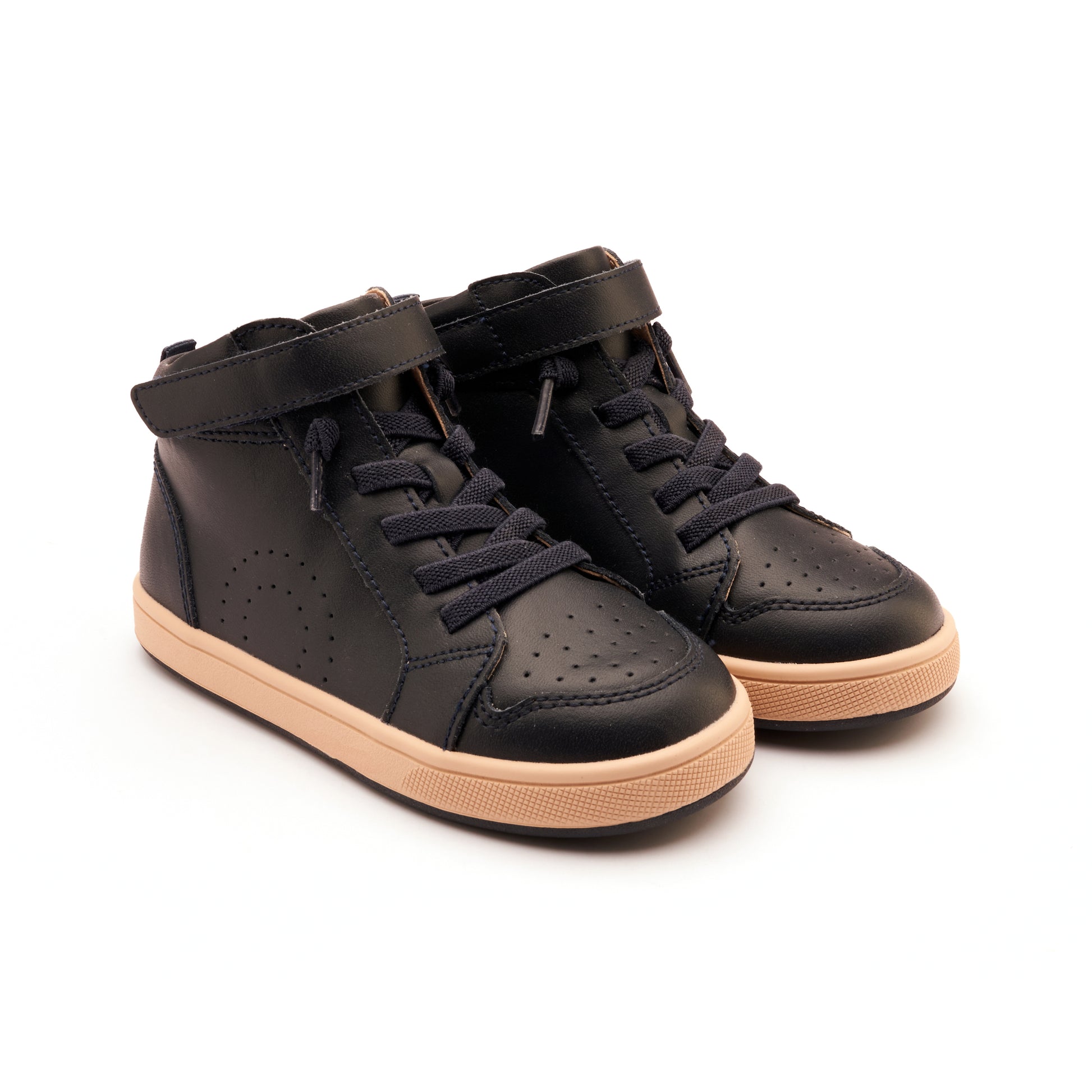 Old Soles 1030 The Skill kids leather shoe in Marino with sporty detail