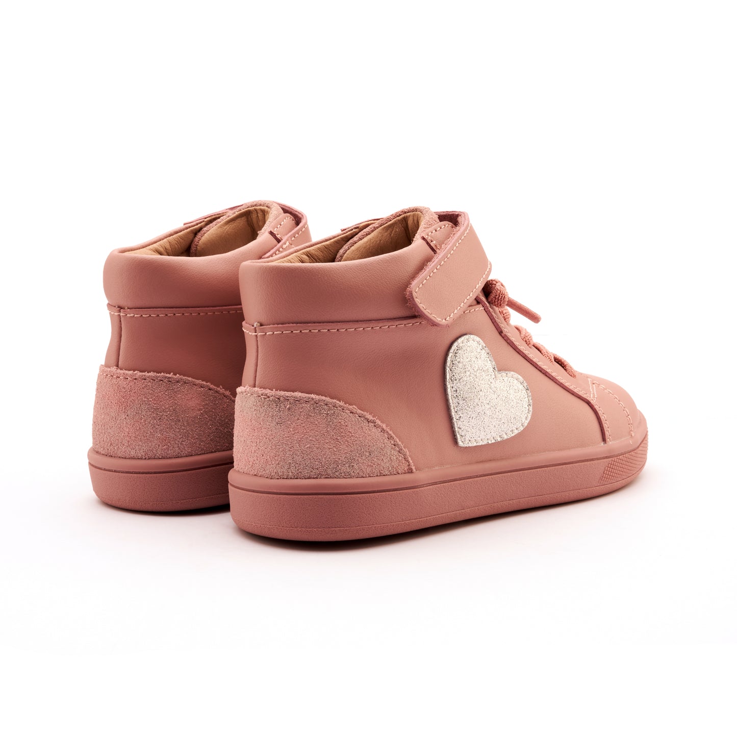 Old Soles 1031 Festive Kix kids leather sneaker in Kiss, Lamina Kiss, and Glam Argent with sporty detail