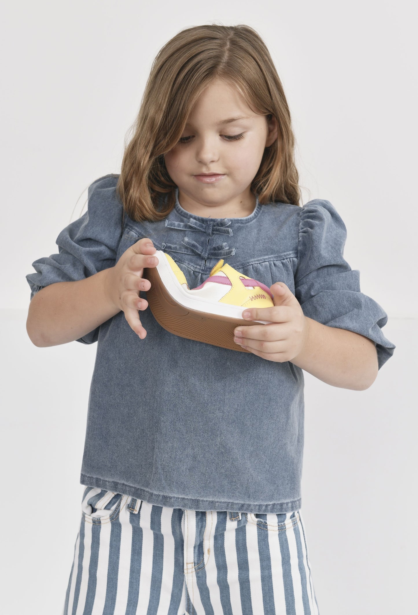 Old Soles 1046 Field Runner kids leather sneaker with sporty detail
