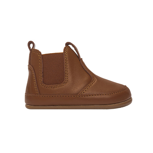 Old Soles 188R Bambini Local baby leather shoe in Tan with classic detail