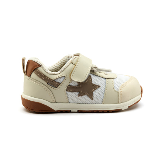 Old Soles 2119 Sport Star kids leather sneaker in Sporco and Tan and Taupe with star detail