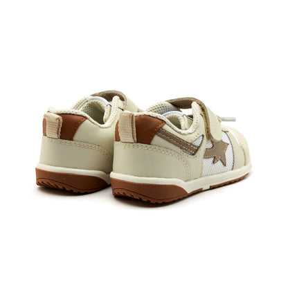 Old Soles 2119 Sport Star kids leather sneaker in Sporco and Tan and Taupe with star detail