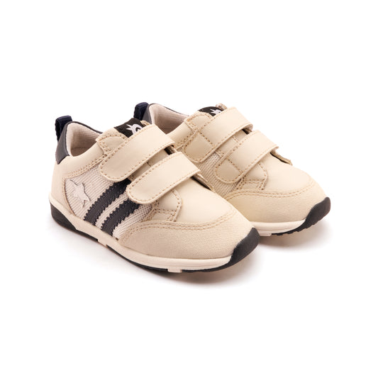 Old Soles 2120 Marvel Squad kids leather sneaker in Sporco and Navy and Snow and Navy with sporty detail
