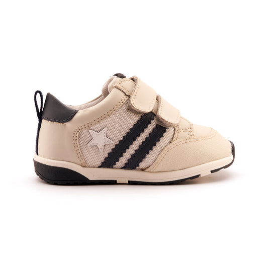 Old Soles 2120 Marvel Squad kids leather sneaker in Sporco and Navy and Snow and Navy with sporty detail