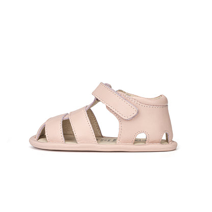 Old Soles 3008 Waves Sandal kids leather sandal in Powder Pink with open toe detail