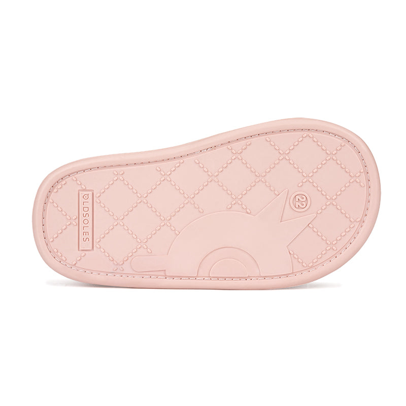 Old Soles 3008 Waves Sandal kids leather sandal in Powder Pink with open toe detail