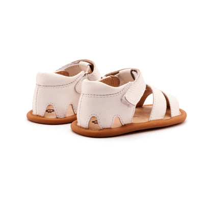 Old Soles 3008 Waves Sandal kids leather sandal in Snow with open toe detail