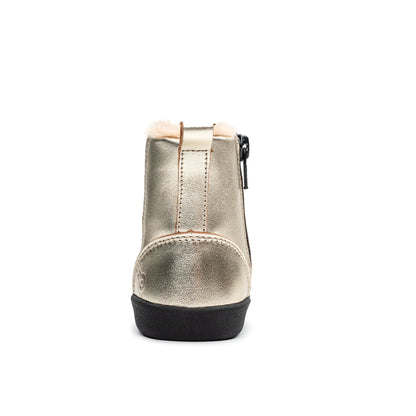 Old Soles 315 Rider Boot kids leather boot in Gold with classic detail