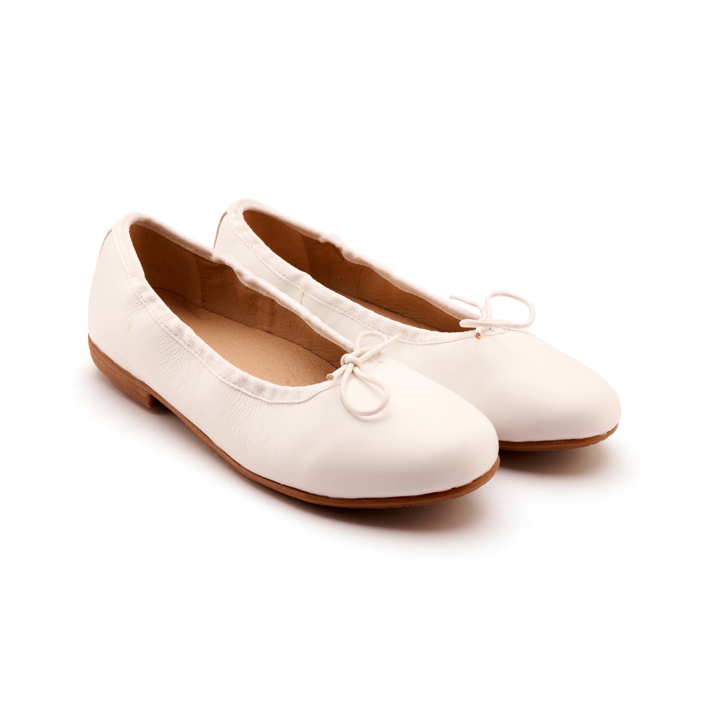 Old Soles 400 Brule Shoe kids leather shoe in Snow with classic detail