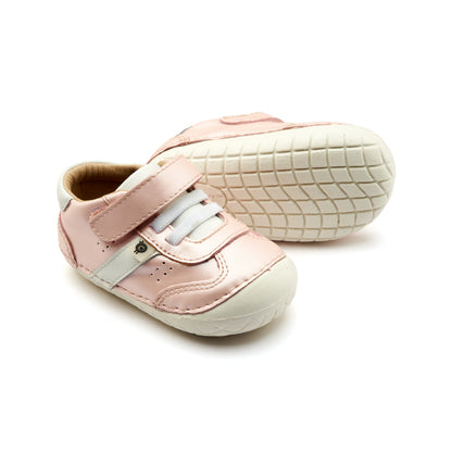 Old Soles 4100 Roady Pave kids leather sneaker in Nacardo Dalia and Snow with pave detail