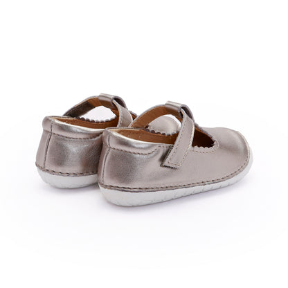 Old Soles 4125 Pave Classic-T kids leather shoe in Millet Gold with pave detail