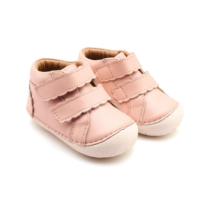 Old Soles 4127 Pave Shade kids leather shoe in Snow and Snow with pave detail