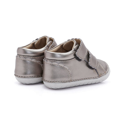 Old Soles 4127 Pave Shade kids leather shoe in Millet Gold with pave detail