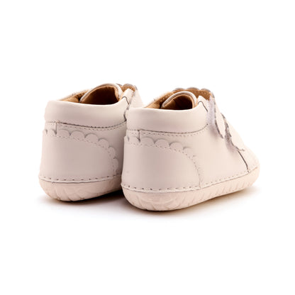 Old Soles 4127 Pave Shade kids leather shoe in Snow and Snow