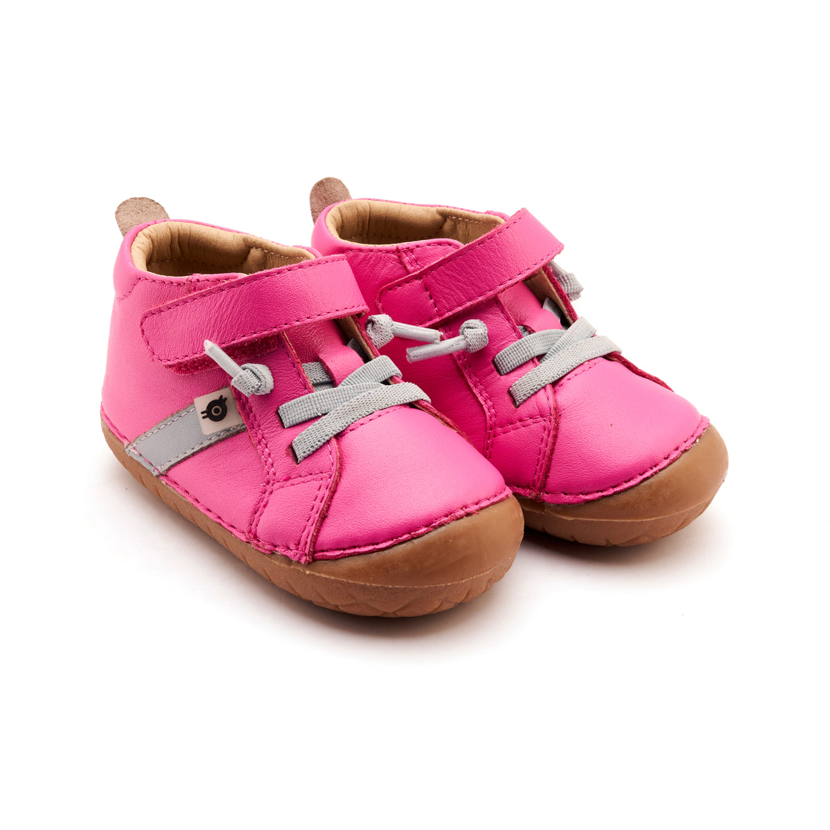 Old Soles 4129 Roadway Pave kids leather shoe in Rosy and Dusty Blue