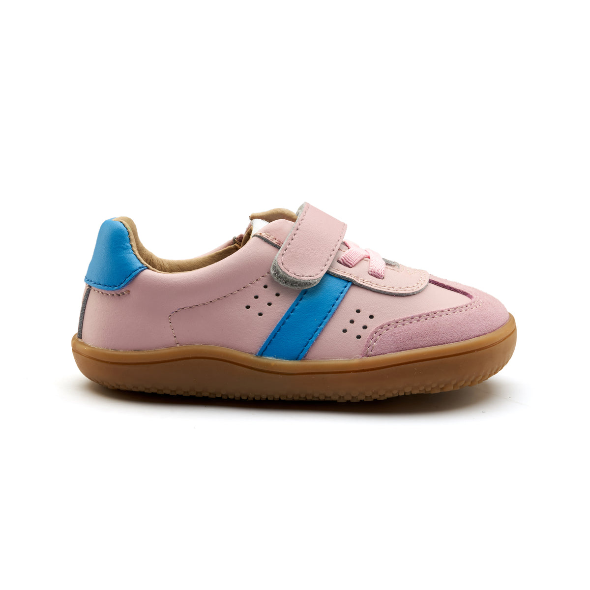 Old Soles 6500 Stylin Barewalk kids leather barefoot shoe in Chalk, Malibu, and Suede Chalk with barefoot design