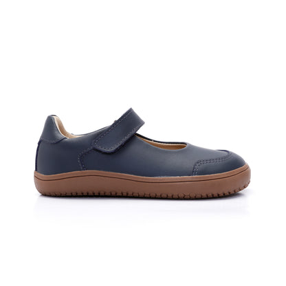 Old Soles 6505 Fit Jane kids leather shoe in Navy