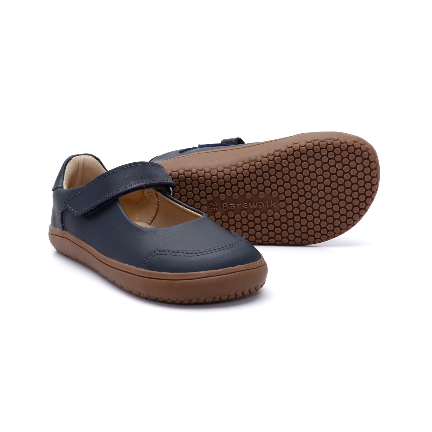 Old Soles 6505 Fit Jane kids leather shoe in Navy