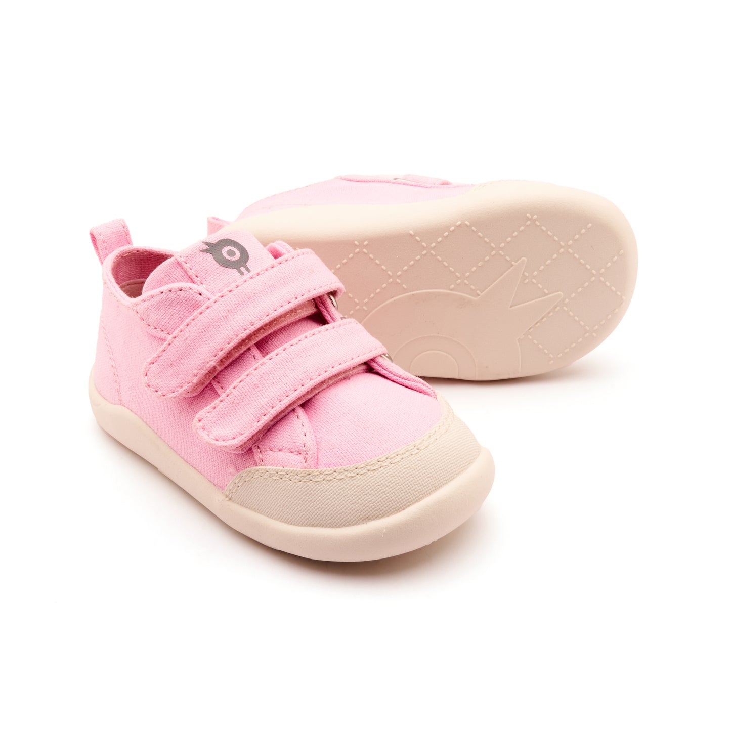 Old Soles 8058 Salty Ground kids leather shoe in Light Pink, Sporco, and Sporco Sole with rubber sole detail