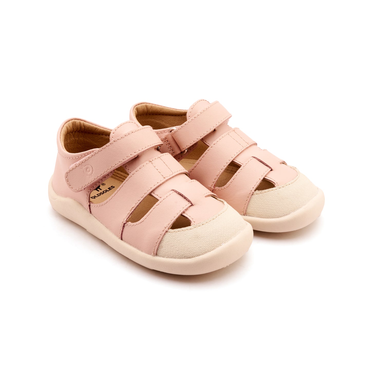Old Soles 8075 Fresco Ground kids leather shoe in Nacardo Dalia and Sporco with rubber sole detail