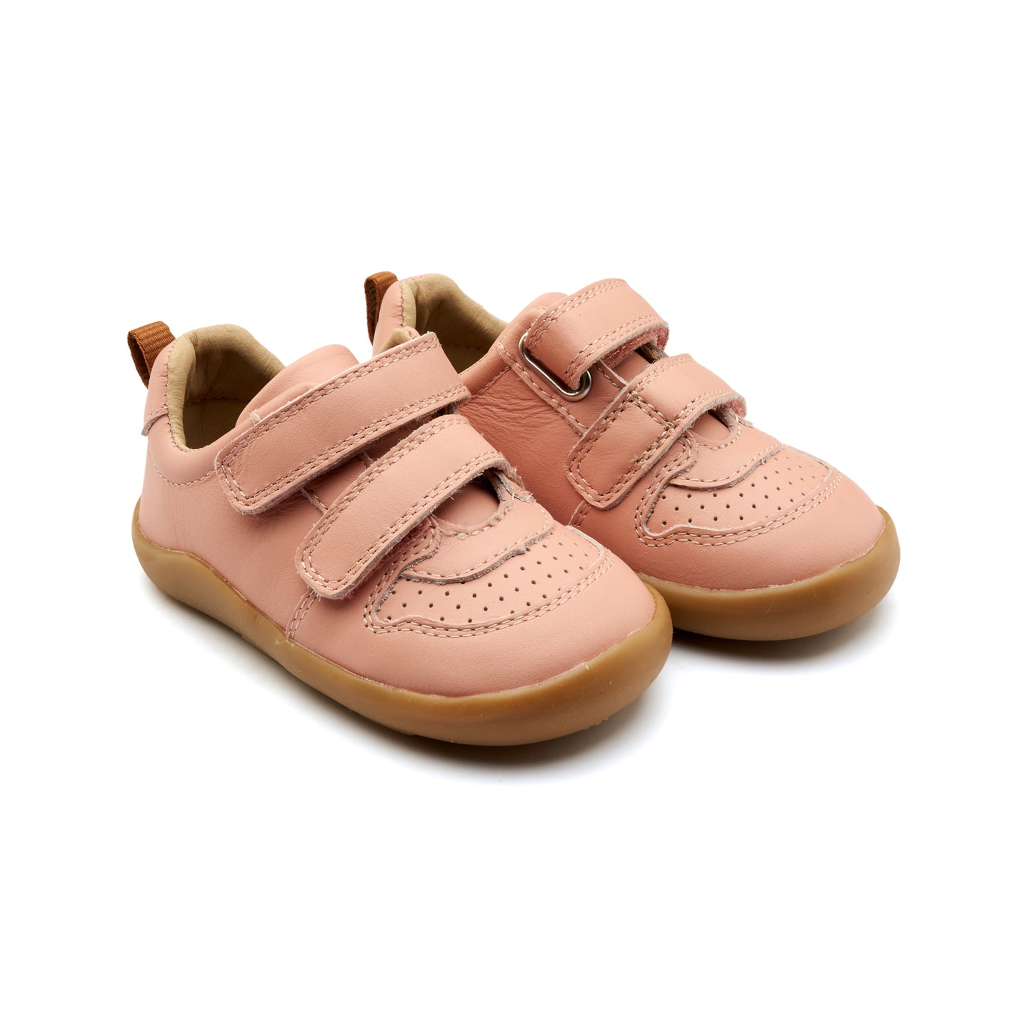 Old Soles 8102 7-Days Ground kids leather shoe in Cipria with rubber sole detail