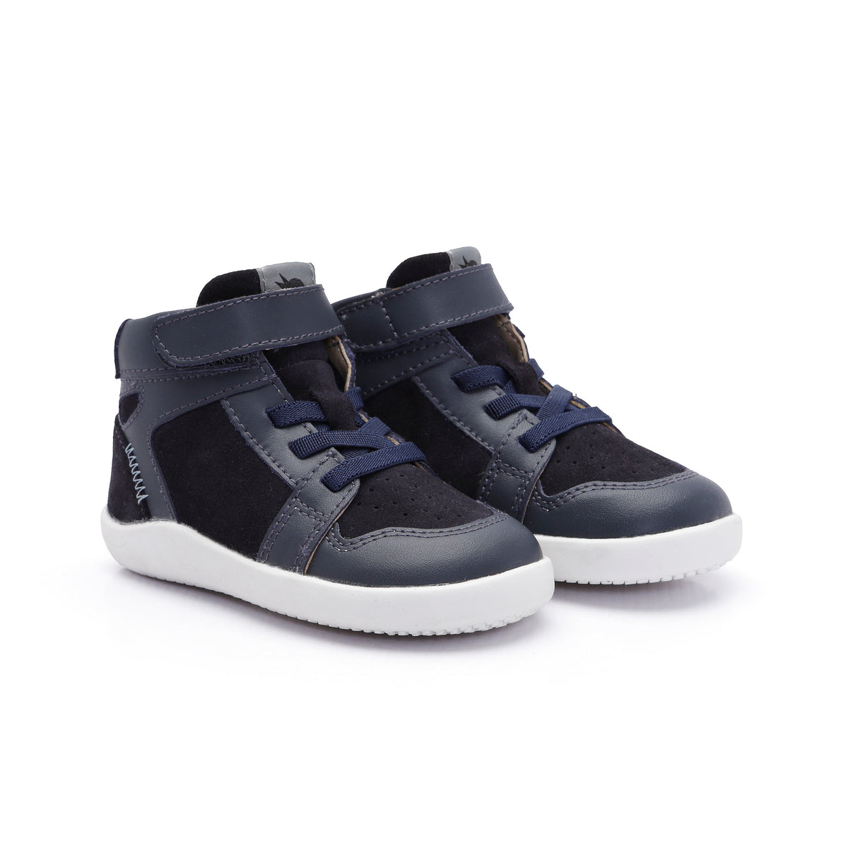Old Soles 8127 Jump Ground kids leather sneaker in Navy Navy Suede and Indigo