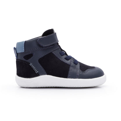 Old Soles 8127 Jump Ground kids leather sneaker in Navy Navy Suede and Indigo