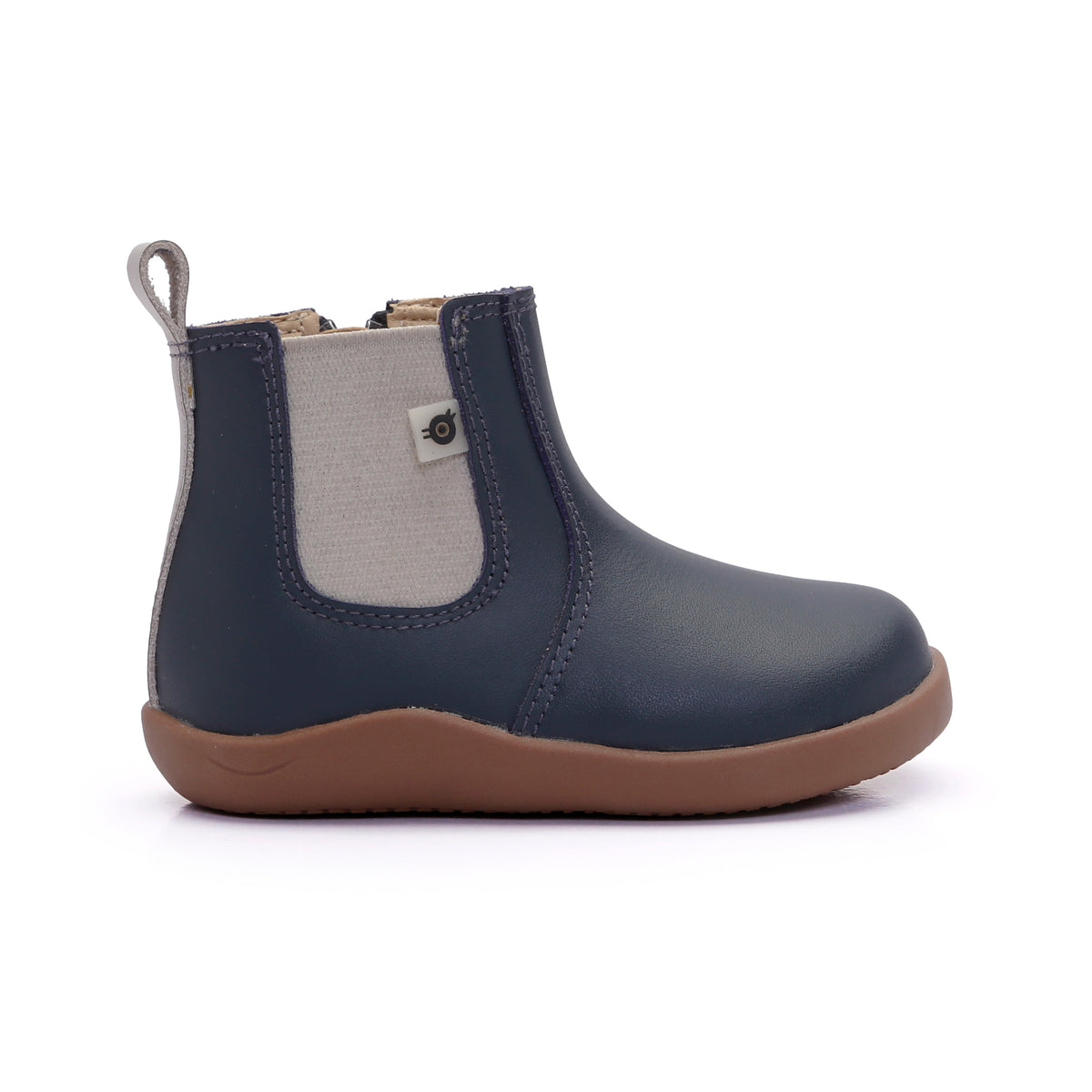 Old Soles 8128 Boost Boot kids leather boot in Navy and Gris