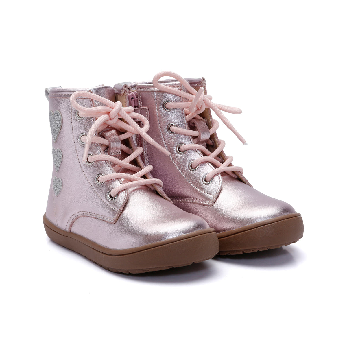 Old Soles 9016 Joy Swag kids leather shoe in Millet Pink