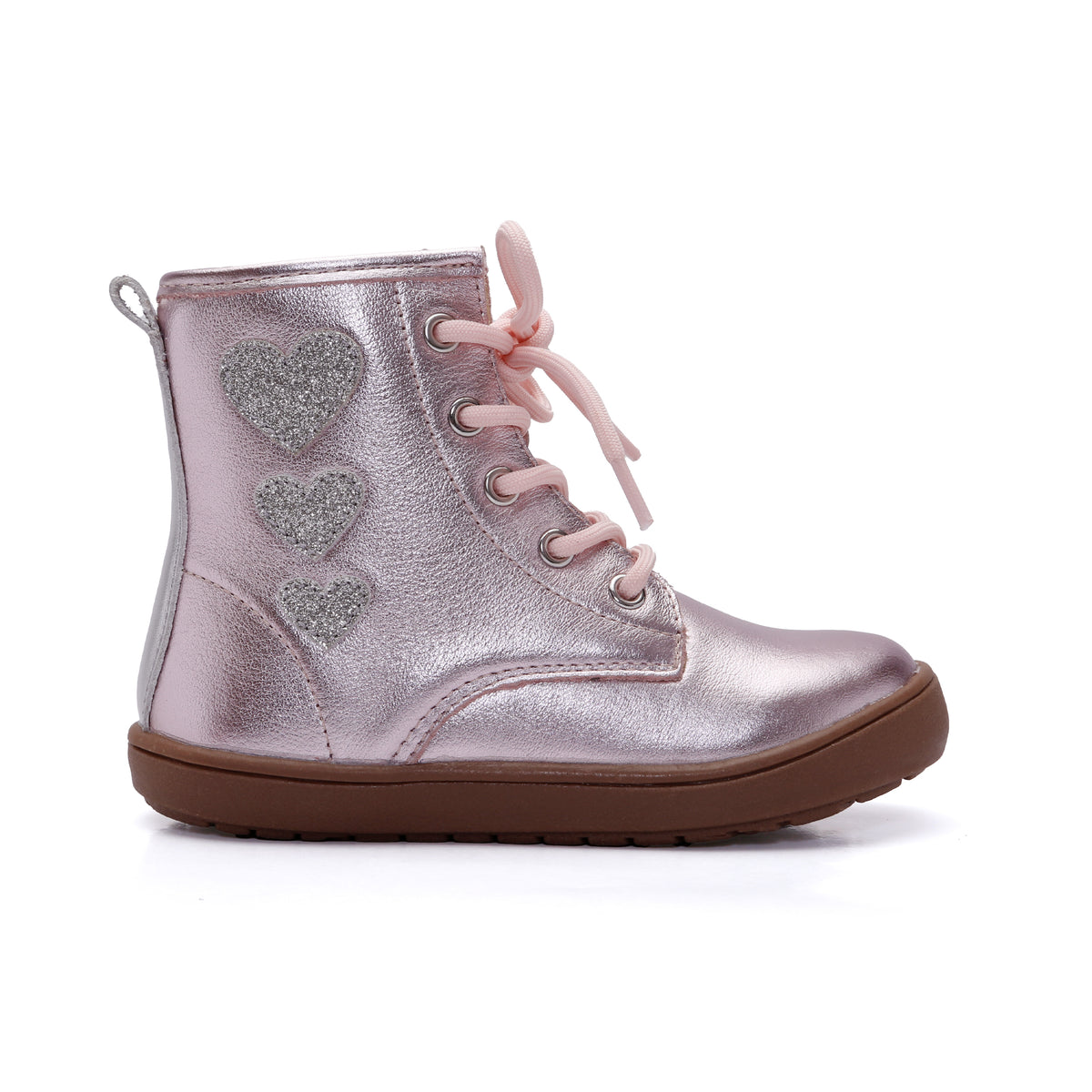 Old Soles 9016 Joy Swag kids leather shoe in Millet Pink