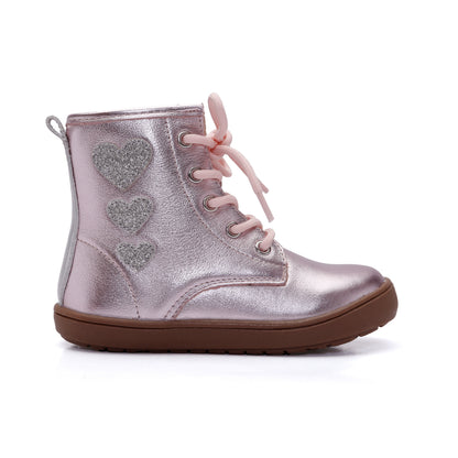 Old Soles 9016 Joy Swag kids leather shoe in Millet Pink