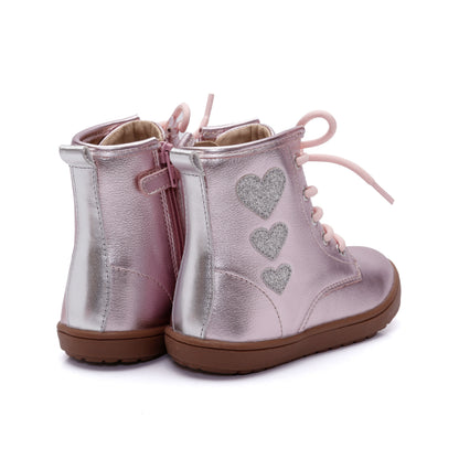Old Soles 9016 Joy Swag kids leather shoe in Millet Pink
