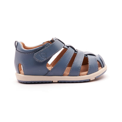 Old Soles 9502 Surf Sandal kids leather sandal in Indigo with open toe detail