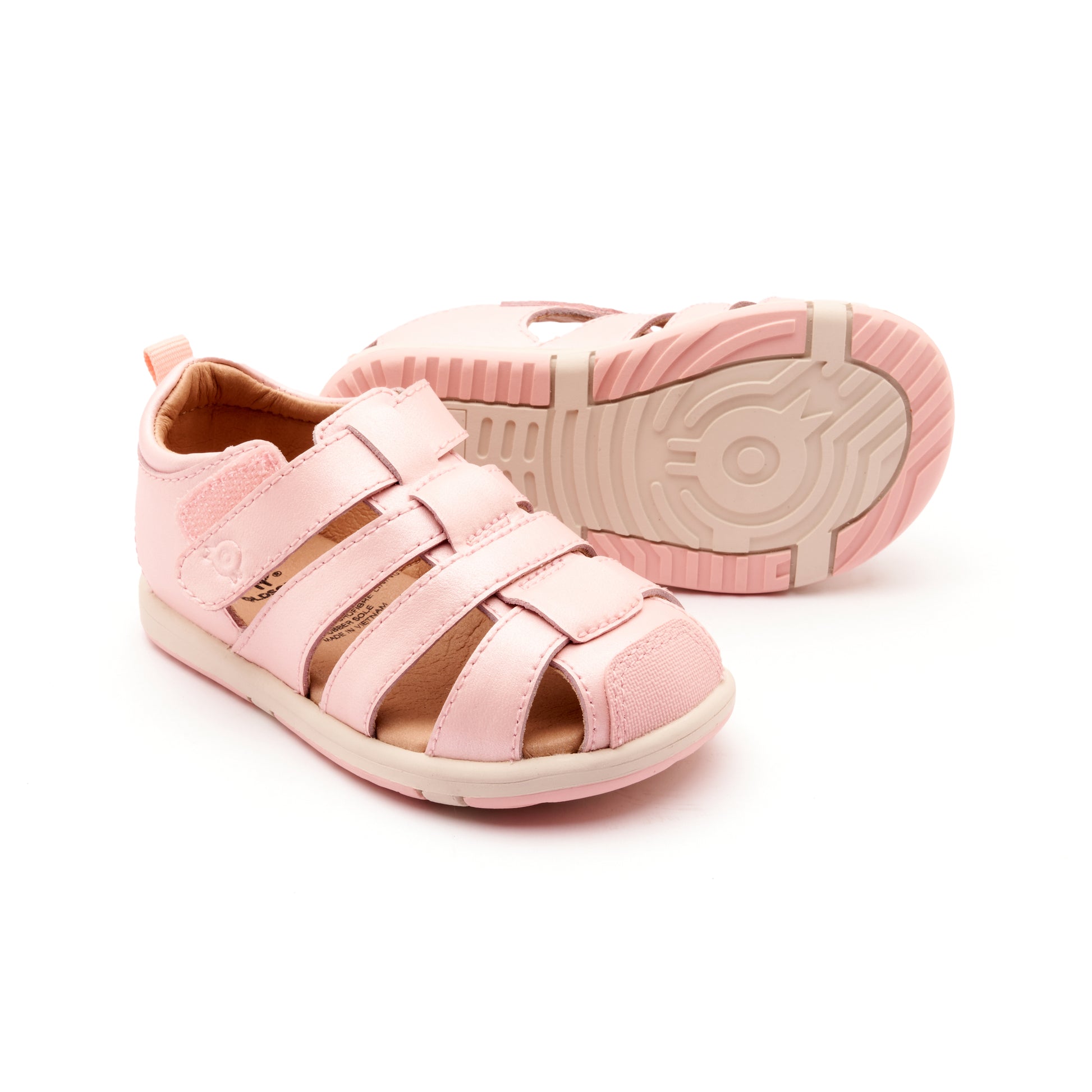 Old Soles 9502 Surf Sandal kids leather sandal in Nacardo Dalia and Sporco Nacardo Dalia Sole with open toe detail